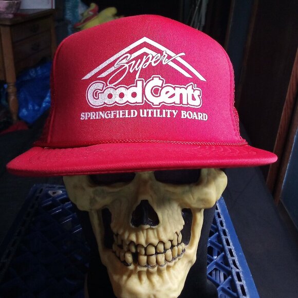 Deadstock Vintage Super Good Cents Snap Trucker Hat Cap - Picture 1 of 6
